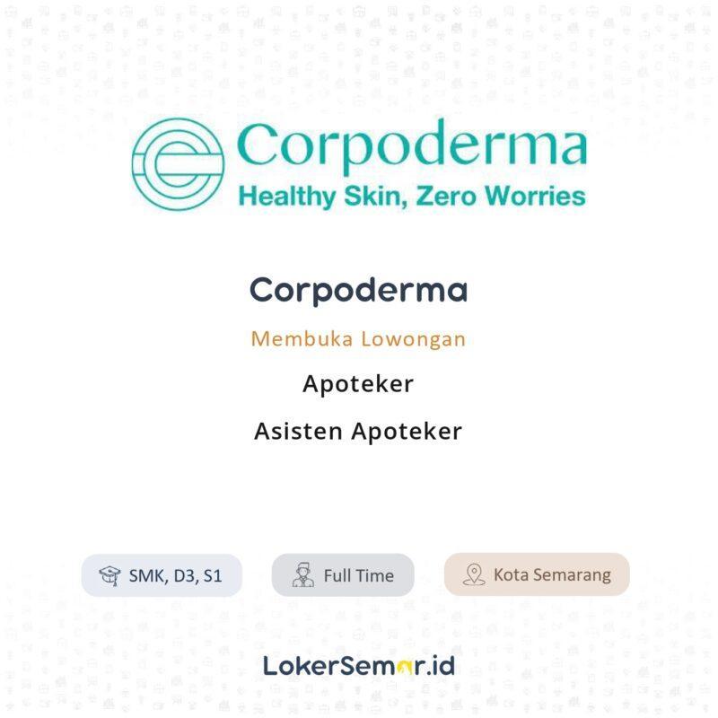 Lowongan Kerja Apoteker - Asisten Apoteker di Corpoderma ...