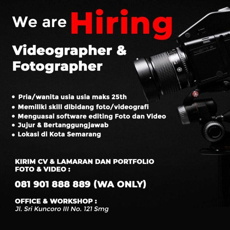 Lowongan Kerja Videographer & Fotographer di BJM