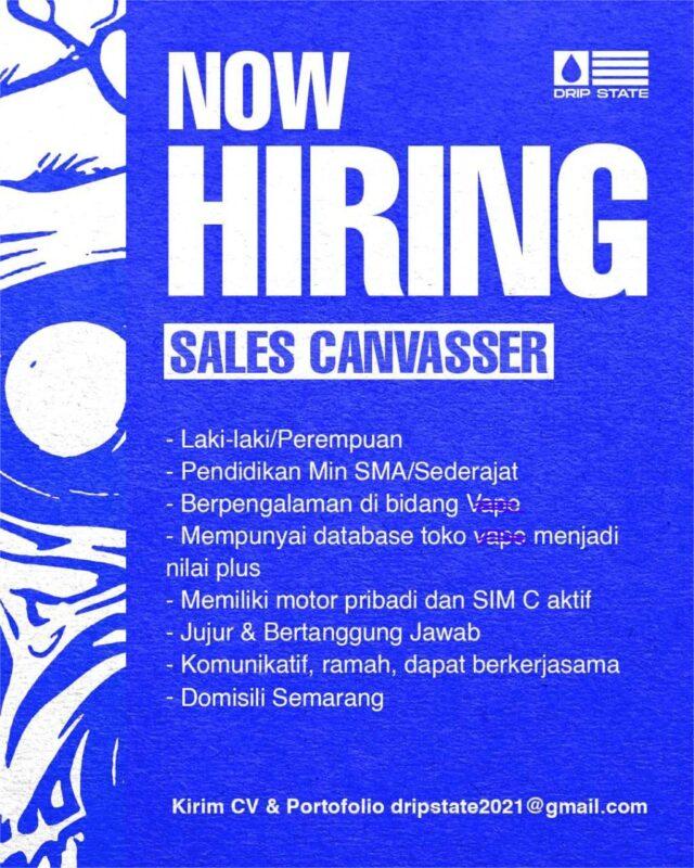 Lowongan Kerja Sales Canvasser di Dripstate Group Indonesia - LokerSemar.id