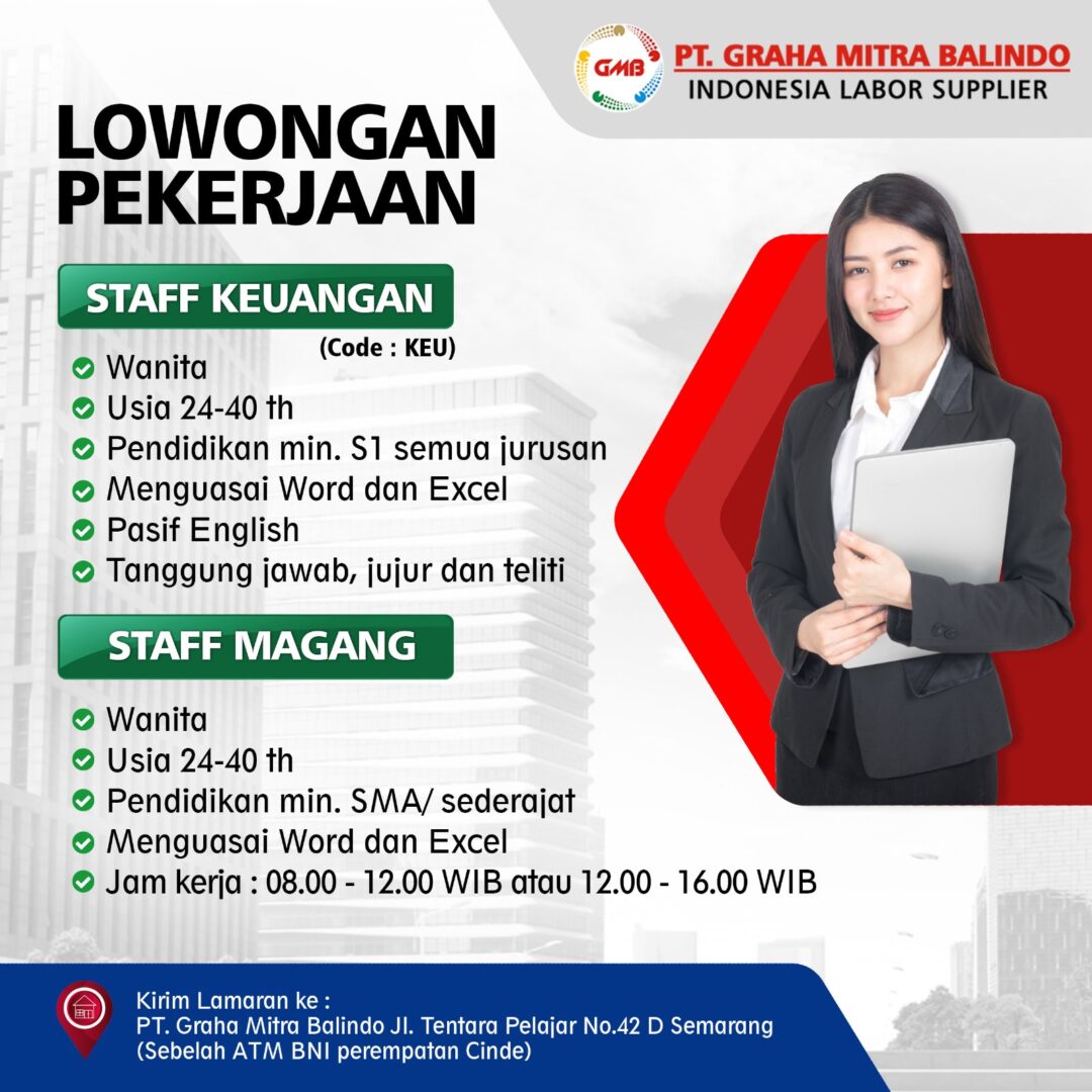 Lowongan Kerja Staff Keuangan - Staff Magang di PT. Graha Mitra Balindo ...